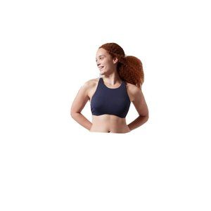 ATHLETA Maldives Bra Cup Bikini Top Navy Blue  34B/C NWT